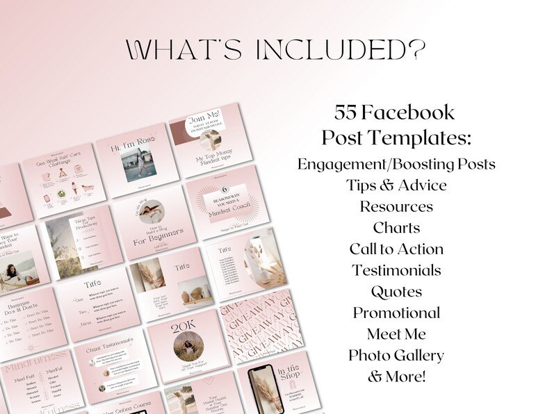 Facebook Post Canva Template, Budget Template Facebook, Facebook Template Canva for Coaches, Social Media Post, Facebook Marketing - Image 7