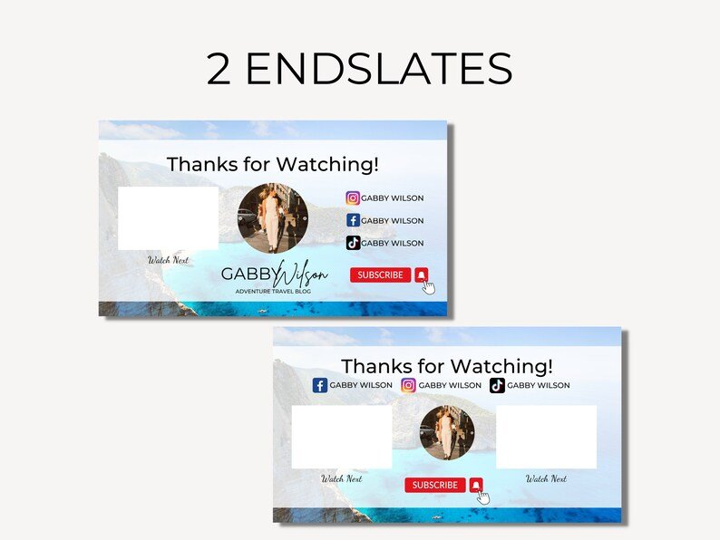 YouTube Branding Kit for Travel Vloggers, YouTube Banner Template Canva, YouTube Thumbnail Template, YouTube Channel Kit, Youtube Template - Image 3