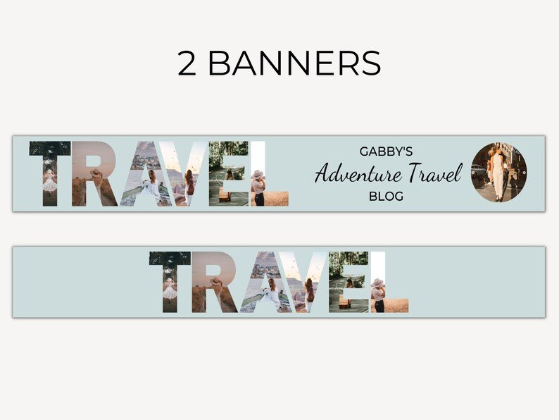 YouTube Branding Kit for Travel Vloggers, YouTube Banner Template Canva, YouTube Thumbnail Template, YouTube Channel Kit, Youtube Template - Image 6